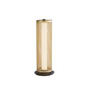 Thread LED Table Lamp, Gold Mesh and Matt Black