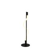 Serpent Table Lamp - Black Metal &amp; Opal Tube image
