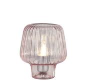 Aria Table Lamp - Pink Ripple Glass image