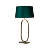 Modish Table Lamp - Bronze Metal with Emerald Shade image