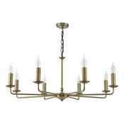 Favian 8 Light Pendant Matt Bronze Fitting Only image