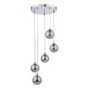 FEDERICO 5LT CLUSTER POL CHR CW SMOKED GLASS image
