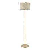 FENELLA 3LT FL GOLD WITH NATURAL SEAGRASS SHADE