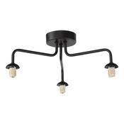FEYA 3LT SEMI FLUSH MATT BLACK FRAME ONLY