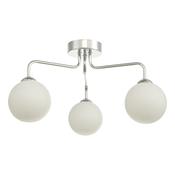 FEYA 3LT SEMI FLUSH POL CHR CW OPAL GLS image