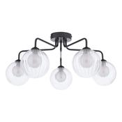 FEYA 5LT SEMI FLUSH MATT BLACK CW DOUBLE ENVELOPE