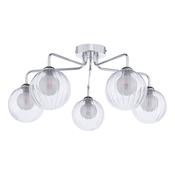 FEYA 5LT SEMI FLUSH POL CHR CW DOUBLE ENVELOPE GLS