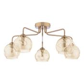FEYA 5LT SEMI FLUSH BRONZE CW CHAMPAGNE OPEN GLS