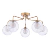 FEYA 5LT SEMI FLUSH BRONZE CW DOUBLE ENVELOPE GLS