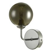 FEYA 1LT WALL LIGHT POL CHR CW SMOKED GLS image