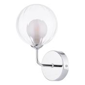 FEYA 1LT WALL LIGHT POL CHR CW DOUBLE ENVELOPE GLS
