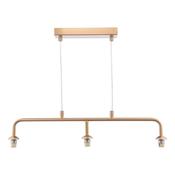 FEYA 3LT BAR PENDANT BRONZE FRAME ONLY