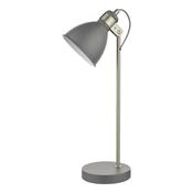 FREDERICK TABLE LAMP DARK GREY / SATIN CHROME image