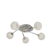 5LT CEILING FLUSH - CHROME &amp; ALUMINIUM