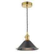 HADANO 1LT SUSPENSION BRASS WITH ANTIQUE PEWTER SH