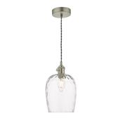 HADANO 1LT SUSPENSION ANT CHR WITH CLEAR DIMPLED S