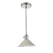 HADANO 1LT SUSPENSION ANTIQUE CHROME WITH CASHMERE