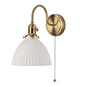 HADANO 1LT W/LT BRASS WITH CERAMIC DOMED SHD