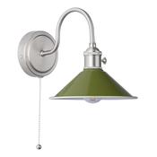 HADANO 1LT W/LT ANTIQUE CHROME WITH OLIVE GREEN ME