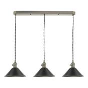 HADANO 3LT SUSPENSION ANT CHR WITH ANTIQUE PEWTER