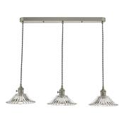 HADANO 3LT SUSPENSION ANT CHR WITH CLEAR FLARED SH