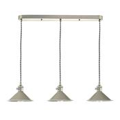 HADANO 3LT SUSPENSION ANTIQUE CHROME WITH CASHMERE
