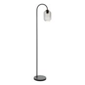 IDRA 1LT FLOOR LAMP BLACK CW CLEAR GLS