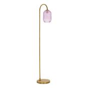 IDRA 1LT FLOOR LAMP BRONZE CW PINK GLS