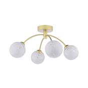 IZZY 4LT SEMI FLUSH GOLD CW CONFETTI GLS image