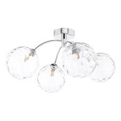 IZZY 4LT SEMI FLUSH POL CHR CW CLEAR GLS 150MM image