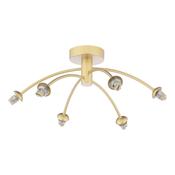 IZZY 6LT SEMI FLUSH PAINTED GOLD FRAME ONLY