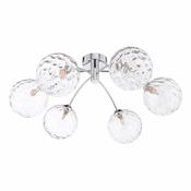 IZZY 6LT SEMI FLUSH POL CHR CW CLEAR GLS 150MM