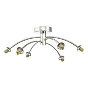IZZY 6LT SEMI FLUSH POLISHED CHROME FRAME ONLY
