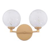 IZZY 2LT WALL LIGHT GOLD CW CONFETTI GLS image