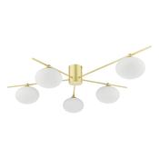 JASPER 5LT SEMI FLUSH PAINTED GOLD