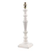 Laura Ashley Tate Wooden Table Lamp Distressed Off White Base Only image