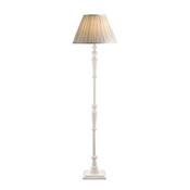 Laura Ashley Tate Wooden Floor Lamp Distressed Off White Base Only image