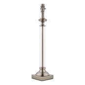 Laura Ashley Winston Table Lamp Antique Chrome &amp; Glass Base Only image