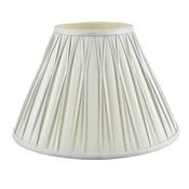 Laura Ashley Fenn Silk Empire Drum Shade Silver 25cm/10 inch image