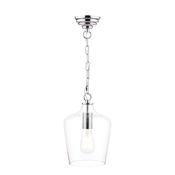 Laura Ashley Ockley Pendant Polished Chrome &amp; Glass image