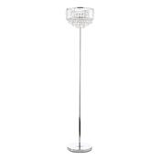 Laura Ashley Vienna 3lt Floor Lamp Crystal &amp; Polished Chrome