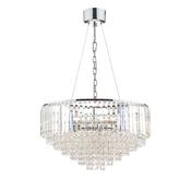 Laura Ashley Vienna 9lt Chandelier Crystal &amp; Polished Chrome image
