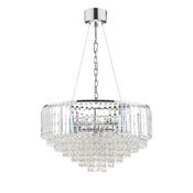 Laura Ashley Vienna 9lt Chandelier Crystal &amp; Polished Chrome image