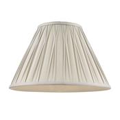 Laura Ashley Fenn Silk Empire Drum Shade Silver 40cm/16 inch image