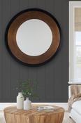 Large Round Mirror Mottled Bronze image