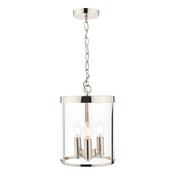 Laura Ashley Selbourne 3lt Lantern Polished Nickel Glass image