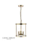 Laura Ashley Selbourne 3lt Lantern Antique Brass Glass image