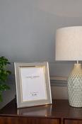 8" X 10" Photo Frame Polished Silver &amp; Charcoal image