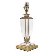 Laura Ashley Carson Small Table Lamp Antique Brass &amp; Crystal Base Only image