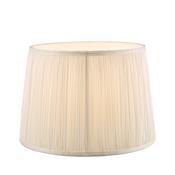 Laura Ashley Hemsley Pleated Silk Empire Drum Shade Cream 20cm/8 inch image